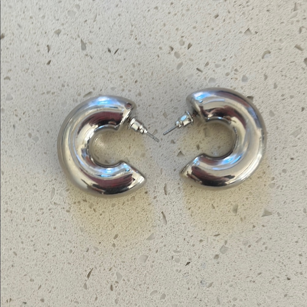 Silver Hoop Earrings